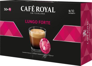 Capsule Nespresso Pro Compatible Café Bio Café Royal Office Pads Lungo  Forte - 50 capsules
