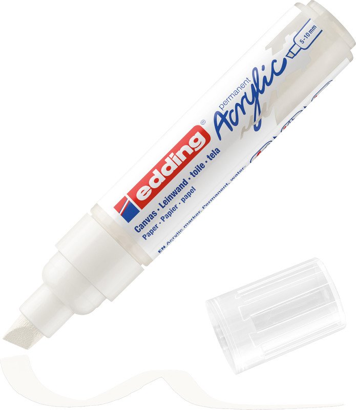Edding Acrylic Marker 5000 verkehrsweiss Pic1
