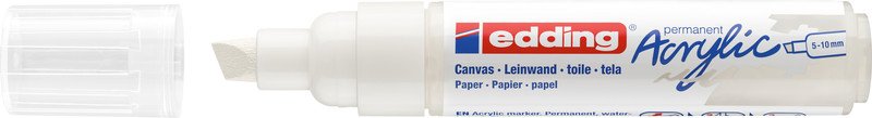 Edding Acrylic Marker 5000 verkehrsweiss Pic2