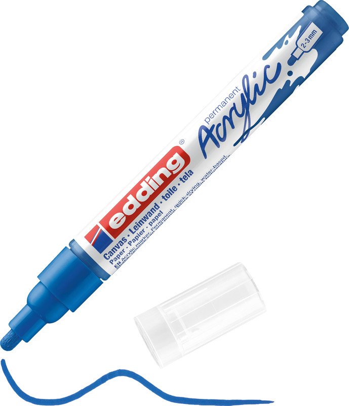 Edding Acrylic Marker enzianblau Pic1