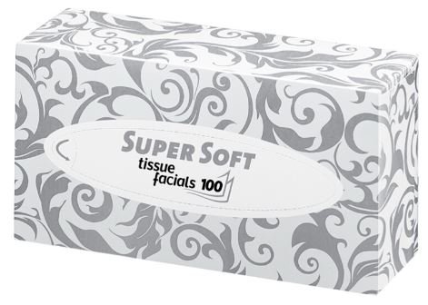 serviettes cosmétiques doux blanc 2-couches Palett Pic1