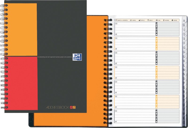 Oxford Carnet d'adresses International A5 PP ligné Pic1