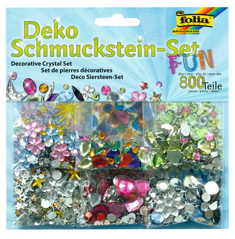 Folia Deko Schmucksteine-Set Fun à 800 Pic1