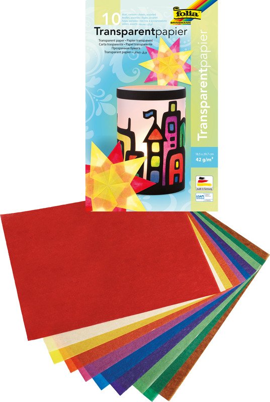 Folia Papier transparent 185x297mm 42gr à 10 Pic1