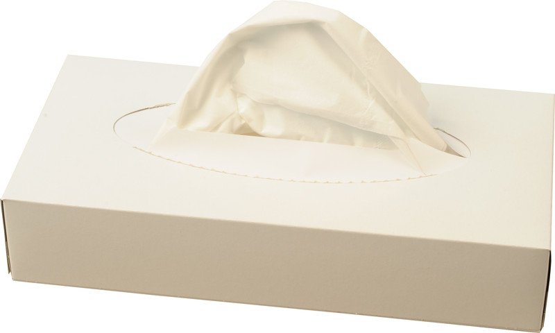 serviettes cosmétiques doux blanc 2-couches Pic1