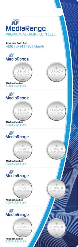 Mediarange Alkaline Knopfzellen MRBAT112 à 10 Pic1