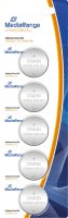 Mediarange Lithium Knopfzellen CR2430