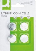 Q-Connect Lithium Knopfzellen CR2032 à 4