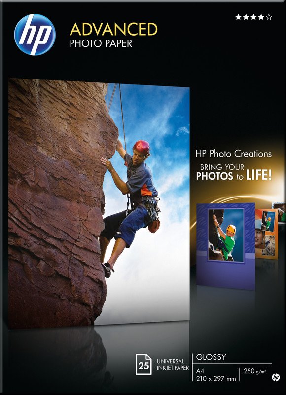 HP papier jet d'encre photo Advanced A4 250gr à 25 Pic1