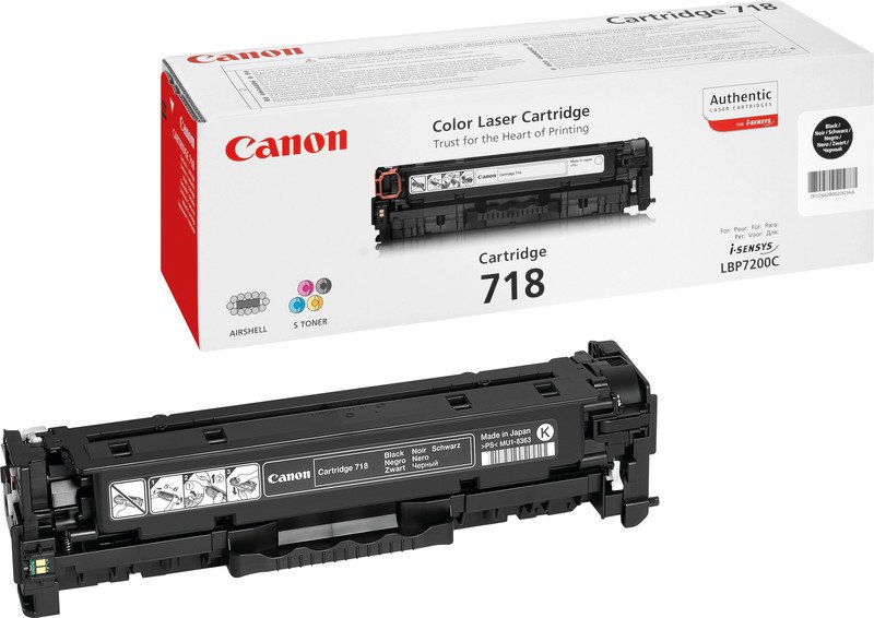 Canon Toner 718 BK schwarz Pic1