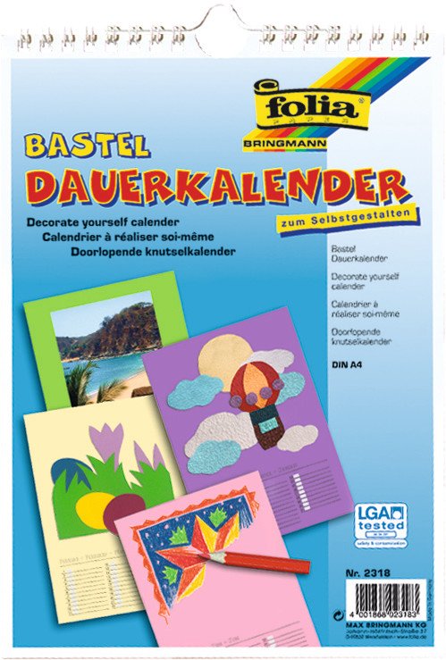 Folia Bastel-Dauerkalender Blätter A4 Pic1