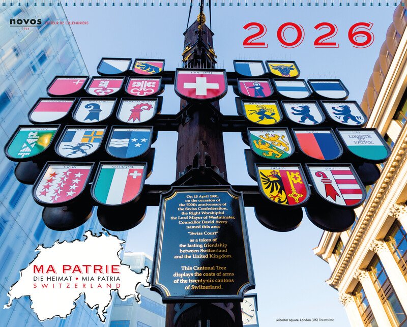 Bildkalender Die Heimat/Switzerland 25.5x20.5cm 1W/1S 2026 Pic1