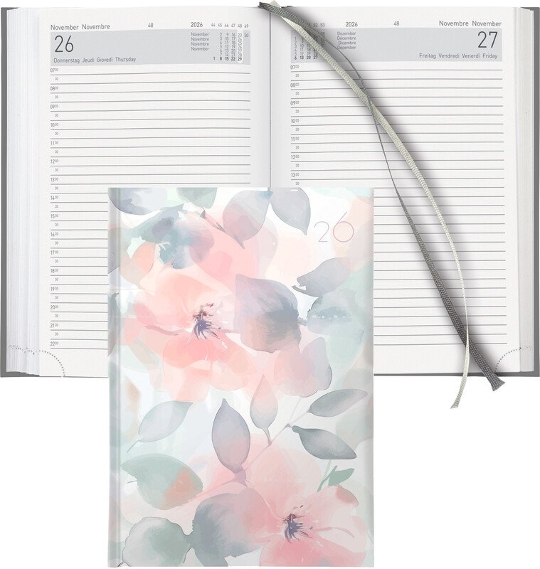 Biella Geschäftsagenda Executive 2026 1T/1S Trend Floral Pic1