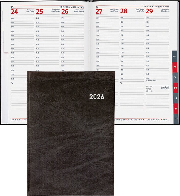 Biella Geschäftsagenda Registra 7 Plus 2026 1W/2S Pic1