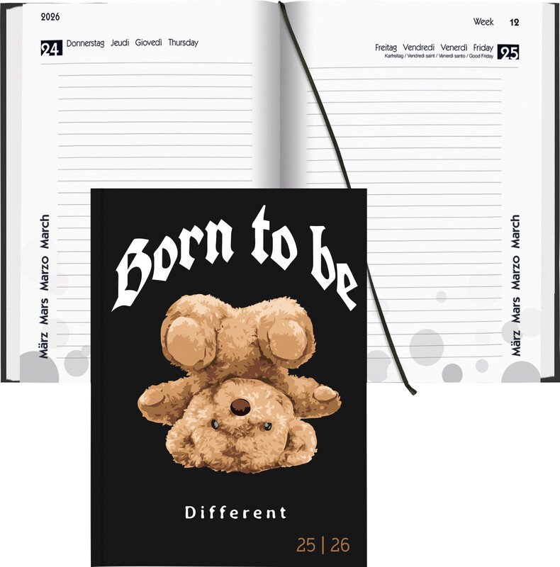 Biella Agenda scolaire 12x16.5cm 2026 1J/1P Pic1