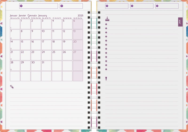 Agenda familial BIELLA Family Organizer 1s/2p Wire 2025 Pic2