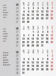 Biella Ersatz 3-Monatstischkalender 2025/2026 3M/1S