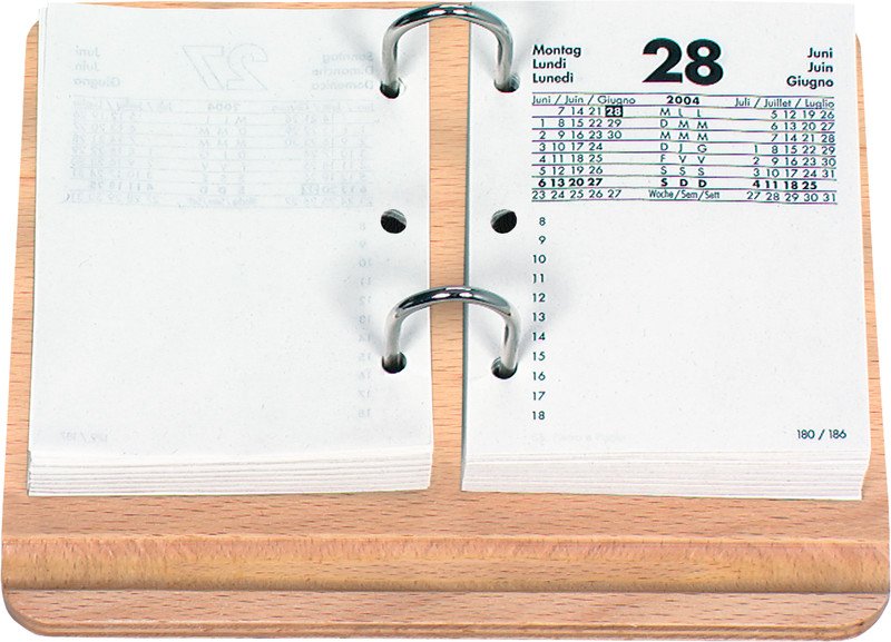 Biella Kalender-Sockel Holz hell Pic1