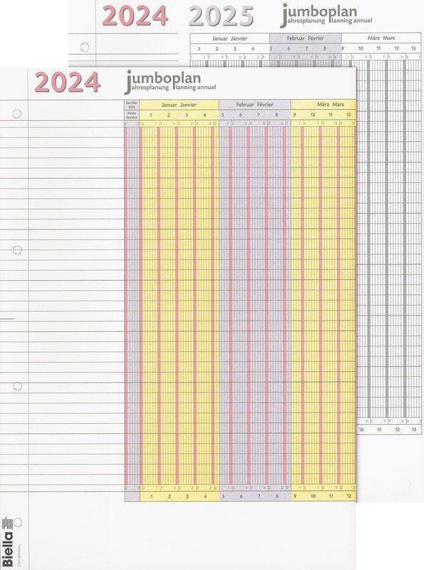 Biella Jumboplan 2024 64.5x29.7cm d/f à 2 Pic1