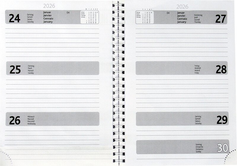 Simplex Geschäftsagenda 2026 A5 1W/2S Pic2