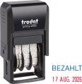 Trodat Datumstempel mit Text "Bezahlt" 3,8mm