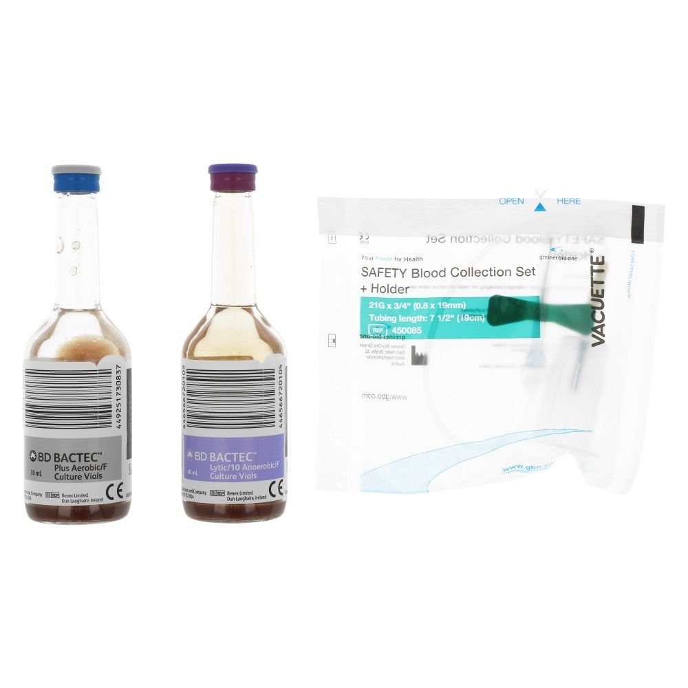 BD Bactec Plus  Blutkultur Bouillon 8-10ml Flaschen Paar Pic1