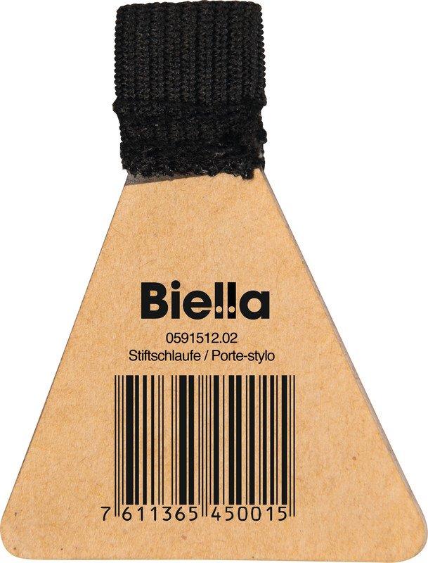 Biella Stiftschlaufe 15x12mm selbstklebend schwarz Pic1
