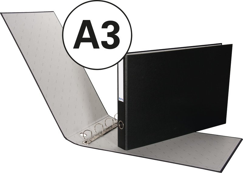 Biella Ringbuch Plastiquatro A3 quer 4cm 4 Ring Pic1