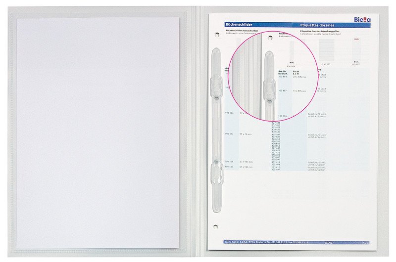 Biella Schnellhefter Pro-File #2 PP A4 farblos Pic2