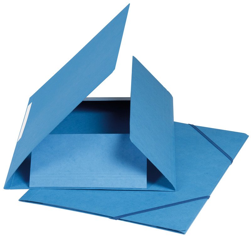 Biella Gummibandmappe A4 Pressspan mit Klappe/Etikette 590gr Pic2