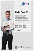 Biella Präsentationsmappe Pearl #3 A4 3-teilig weiss
