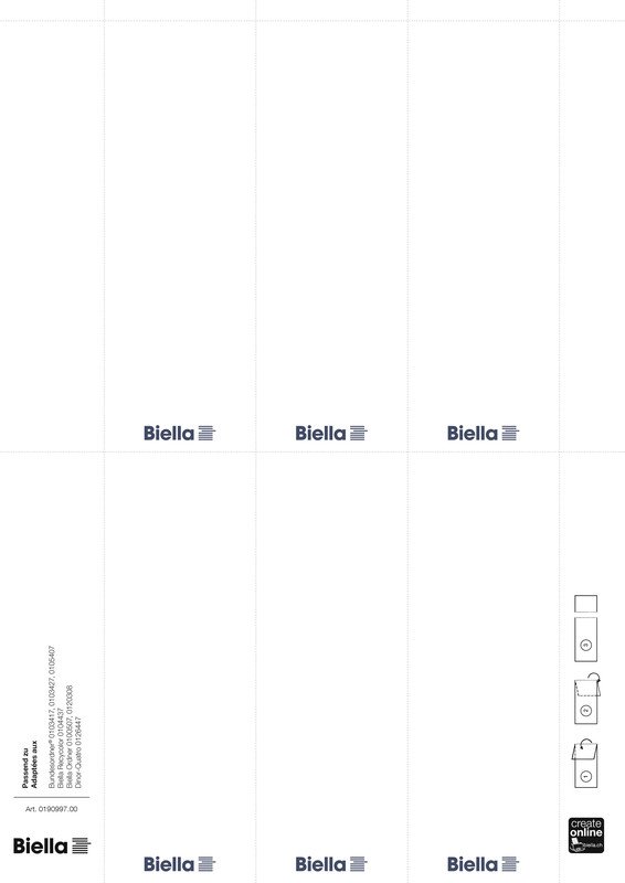 Biella Ordner Etikette für PC Drucker 51 x 145mm Pic1