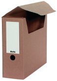 Biella Boîte archive A4 carton recyclée brun livrée à plat
