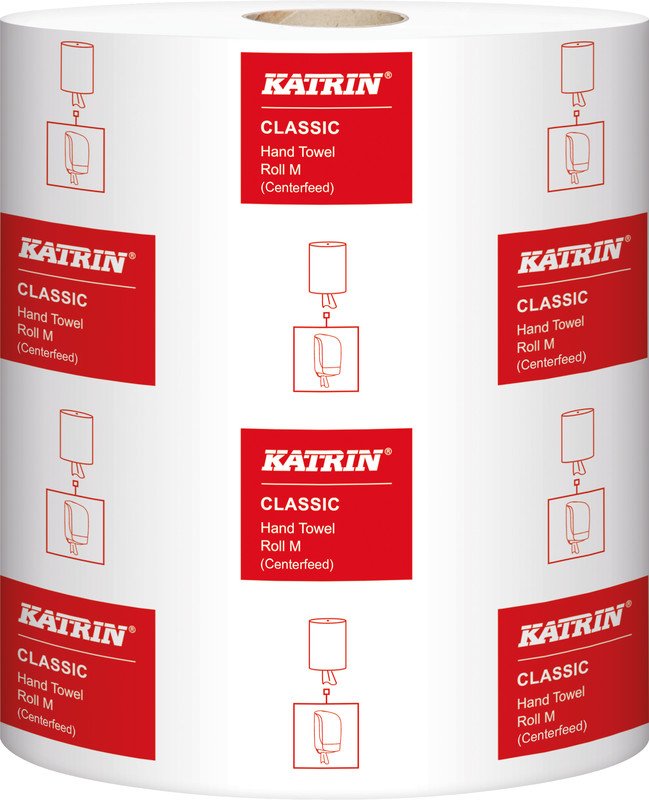 Katrin Bobine d'essuie-mains Classic M 1 couche blanc Pic1