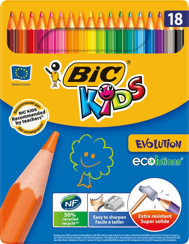 Bic Farbstifte Kids Evolution 18 Farben Pic1