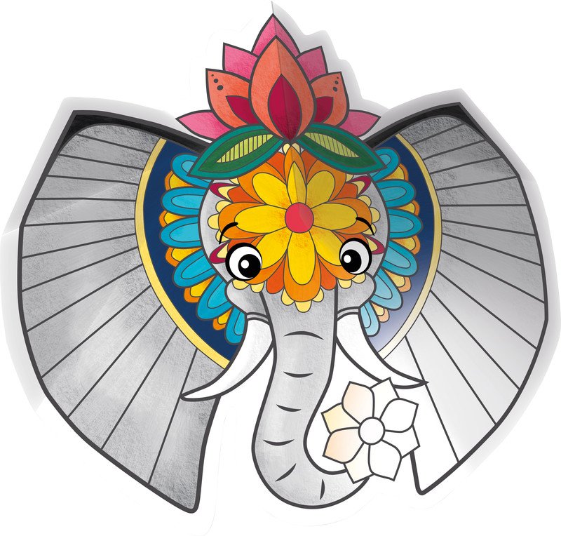 Avenue Mandarine Mandala Graffy Pop Savannentiere 3D Pic2