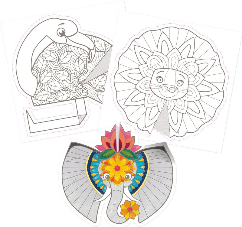 Avenue Mandarine Mandala Graffy Pop Savannentiere 3D Pic4