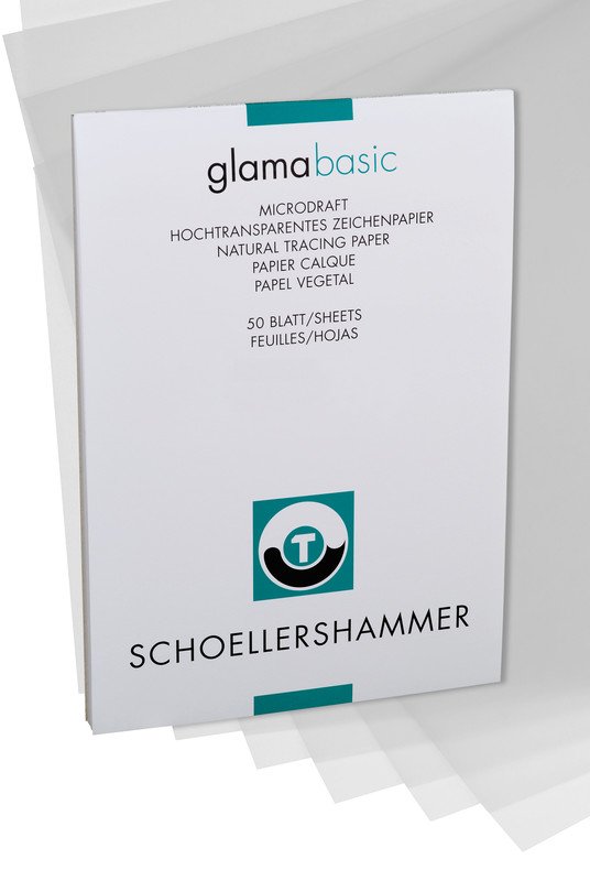 SH Transparentpapier Block Glama Basic A3 82gr à 50 Pic1