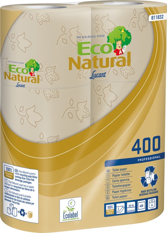 Lucart Toilettenpapier EcoNatural Recycling 2-lagig Pic1