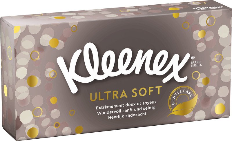 Kleenex serviettes cosmétiques Ultrasoft blanc 3-couches Pic1