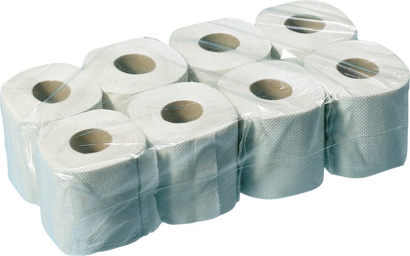 Toilettenpapier Recycling 2-lagig à 8 Rollen Pic1