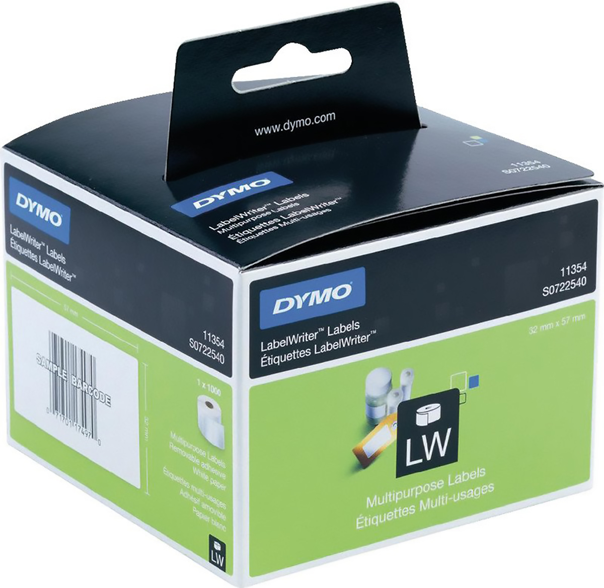 Dymo Vielzweck Etiketten 57x32mm Pic1