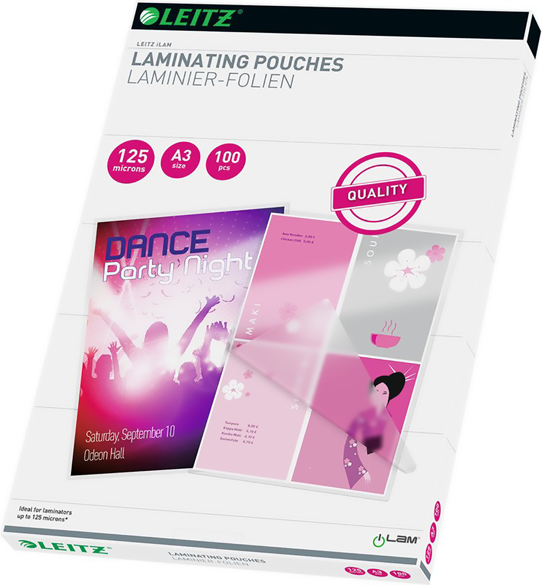 Leitz Laminierfolien A3 125 Micron Pic1