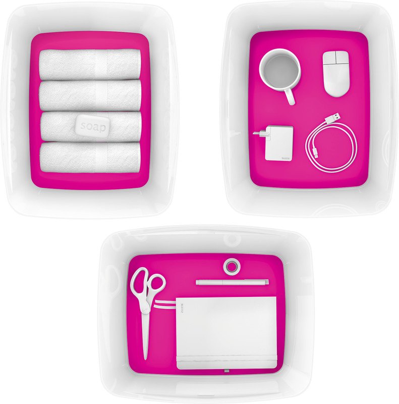 Leitz Mybox Aufbewahrungsbox Gross weiss/pink Pic5