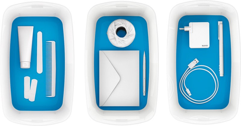 Leitz Mybox Aufbewahrungsbox klein weiss/blau Pic5