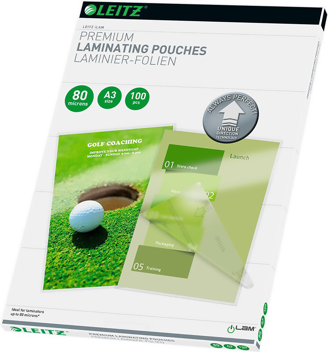 Leitz Laminierfolien iLAM A3 80 Micron Pic1