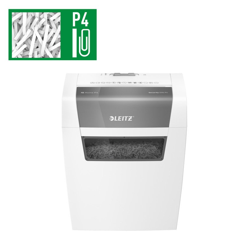 Leitz Aktenvernichter IQ IQ Home P-4 4 x 28 mm Pic4