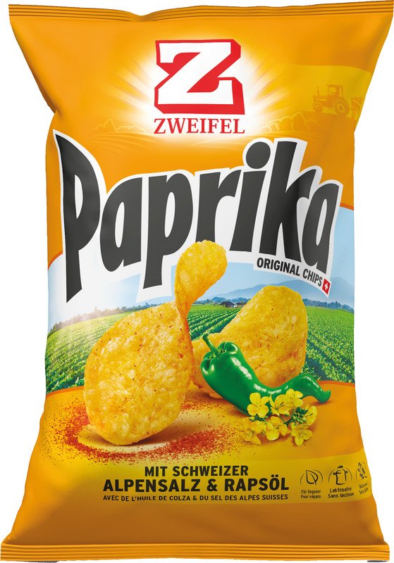 Zweifel Chips Paprika 175g Pic1