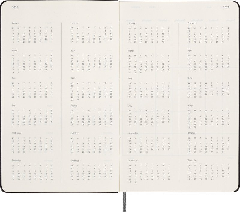 Moleskine Planning annuel 1S/2P noir Pic4