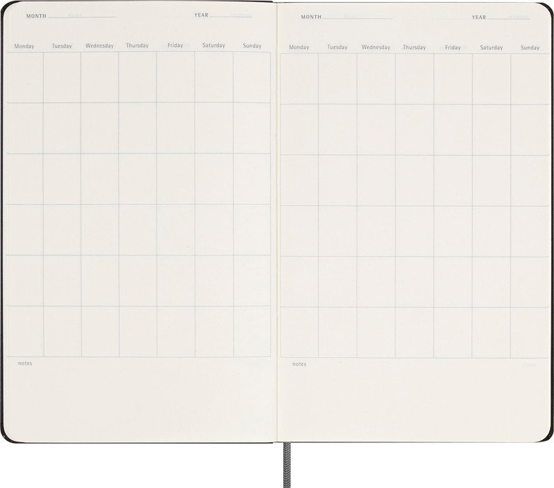 Moleskine Planning annuel 1S/2P noir Pic5